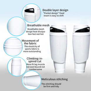 1 Pair Soccer Shin Guards Pad Plastic Soccer Guards Leg Prot