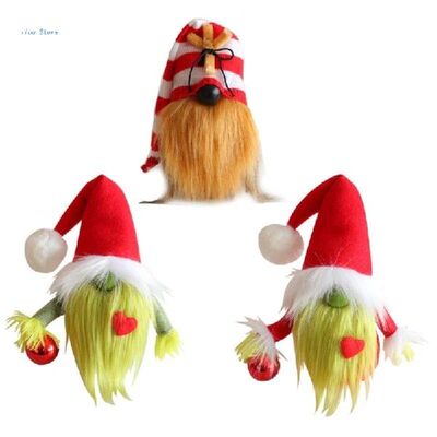 好货Cute FacelessSantaClaus Table Ornaments Farmhouse Home
