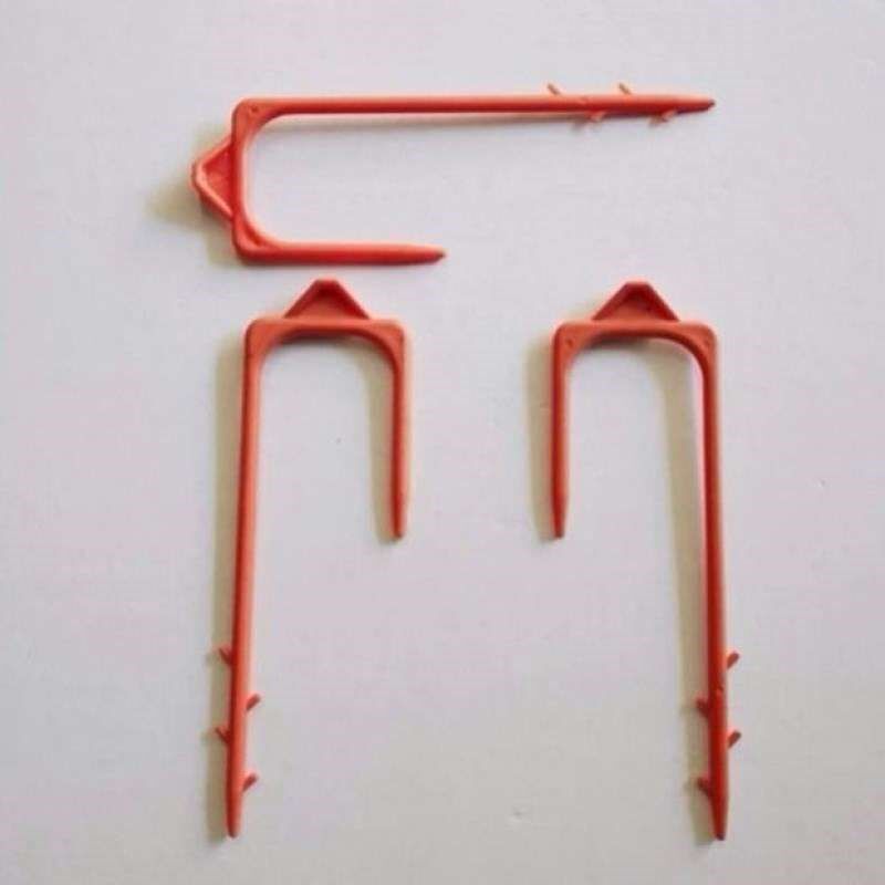 红茶5斤装微喷带滴灌带管子固定器配件塑料叉子大棚压水管固定滴