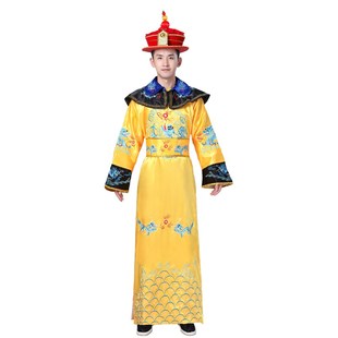 古装清朝皇帝龙袍满族皇上戏服年会表演皇宫剧影视写真演出服装男