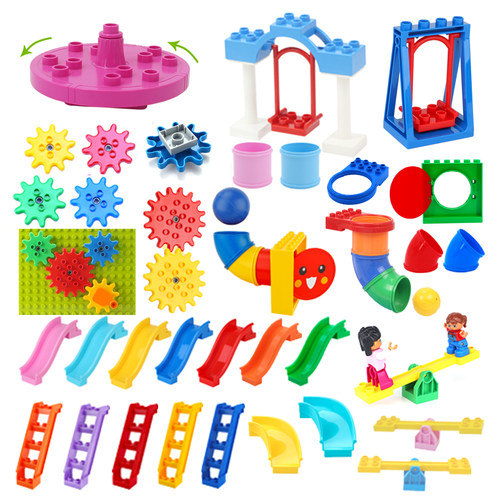 好货Big Building Blocks Pipeline Playground Spin Parts Slide