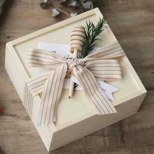 装小东西的V盒子木头项链送人仪式感空礼盒七夕手链包装盒创意生