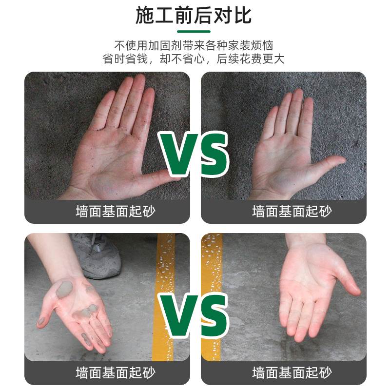 好货固沙剂水泥墙面反碱固化界面剂地面起沙室内墙渗透性处理剂固