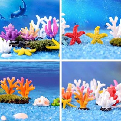 Aquarium Resin Coral Decoration Colorful Fish Aquarium