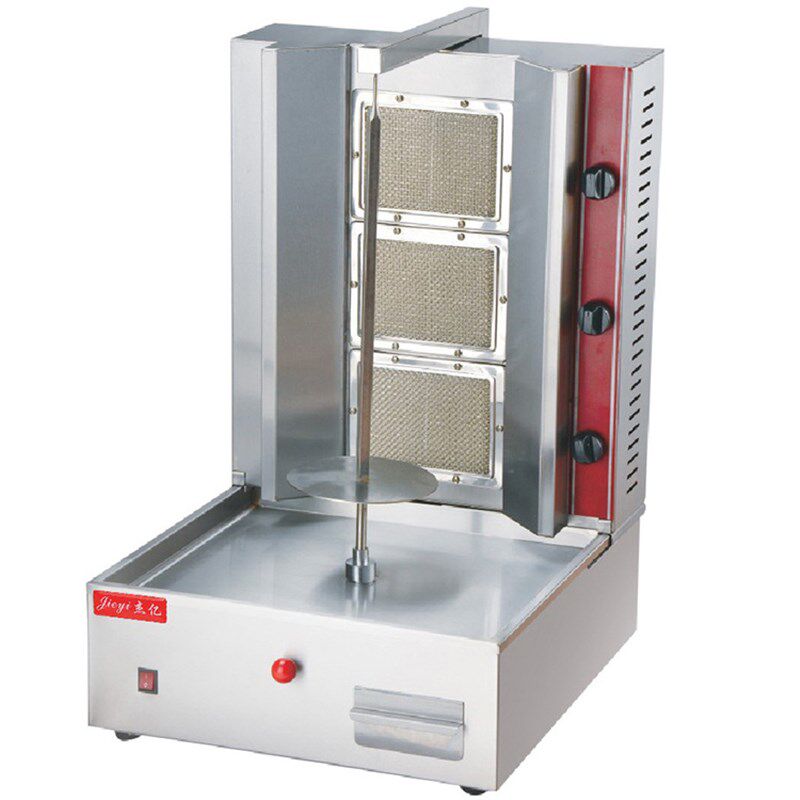 极速杰亿电中东烧烤炉商用燃气三板中东烧烤炉土耳其烤肉机旋转烧