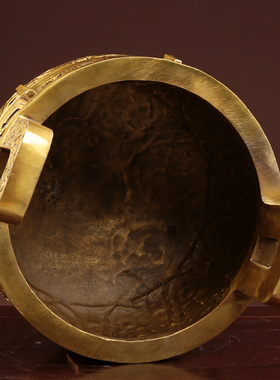 铜鼎摆件中式玄关办公室开业招财客厅乔迁新居礼品特大号送领导