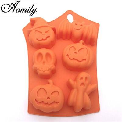 Halloween Pumpkin 6 Styles Recycle Silicone Cake Mold