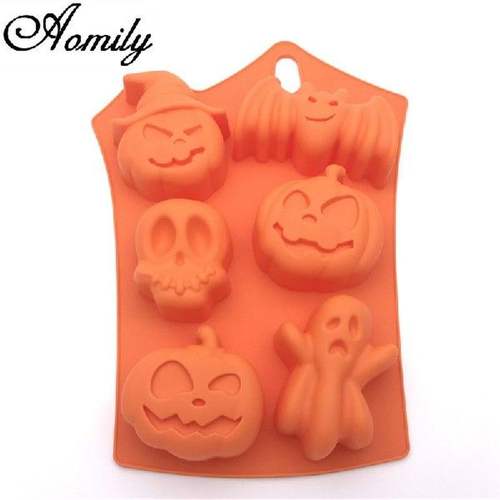 Halloween Pumpkin 6 Styles Recycle Silicone Cake Mold
