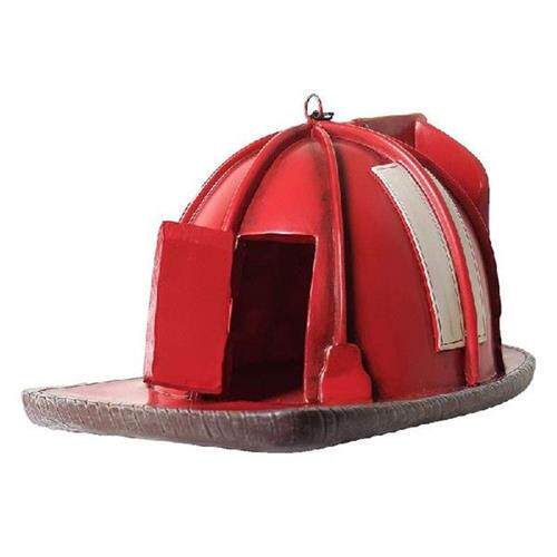 好货Firefighter Bird House Fire Helmets Birdhouse For Outsid