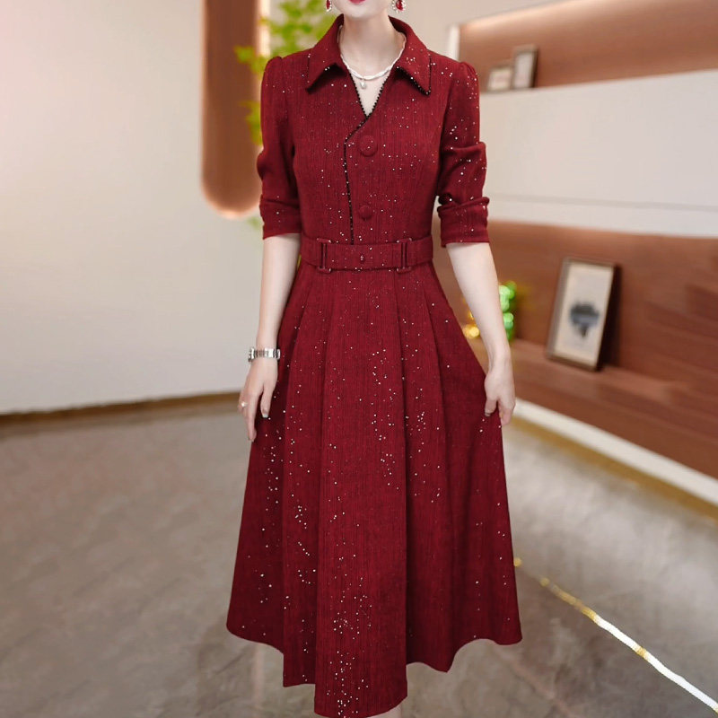好货连衣裙2025新款女春秋十月喜婆婆婚宴装高端年轻日常气质妈妈