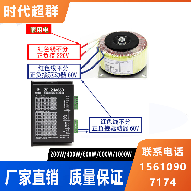 速发厂销2023闭环步进马达纯铜环形电源变压器交流220转60V大功率