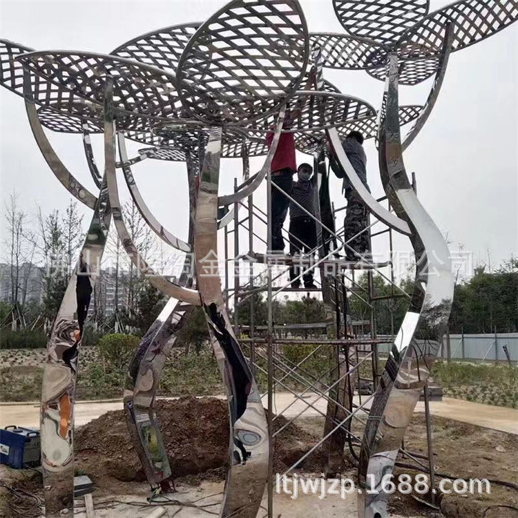 大型景观不锈钢树造型雕塑不锈钢抽象雕塑摆件不锈钢雕塑厂家