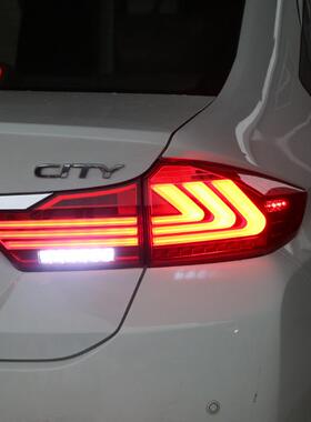 15-18款锋范尾灯总成改装全LED尾灯总成LED光导行车灯LED刹车灯