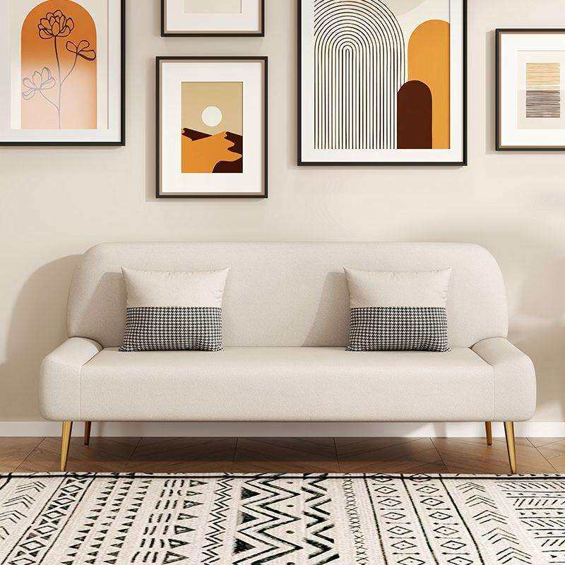北欧科技布沙发简易简约现代小户型网红款客厅服装店出租房双三人