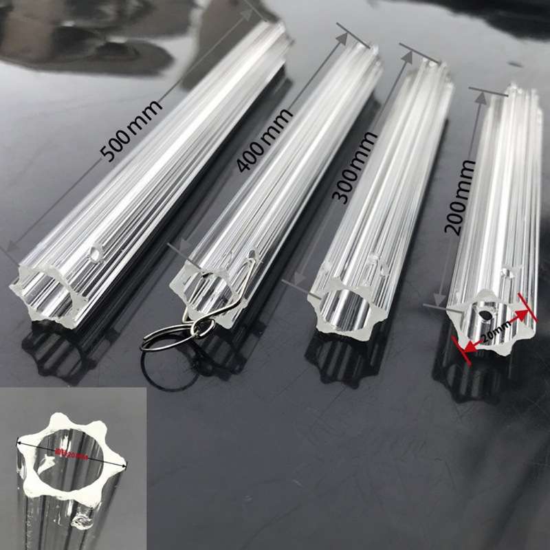 婚礼堂吊顶装饰水晶梅花管婚庆场地布置路引道具空心管灯饰配件