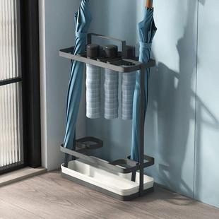 雨伞收纳架家用门口雨伞架置物架超薄放置架入户门极窄伞桶沥水架