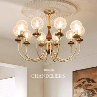 法式客厅吊灯浪漫中古风大厅主灯设计师款卧室餐厅复古美式灯具