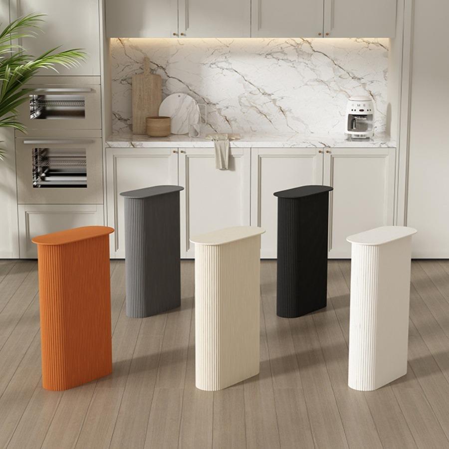 法式椭圆形桌腿岛台餐桌吧台桌脚支架奶油风岩板会议桌书桌腿定作