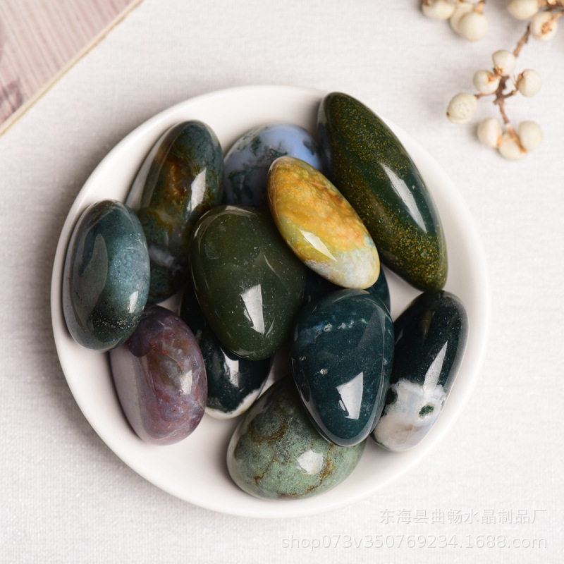 水草玛瑙滚石椭圆鱼缸造景