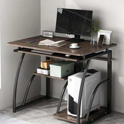 电脑桌台式家用书桌书架一体桌简易小户型办公桌学生卧室学习桌子