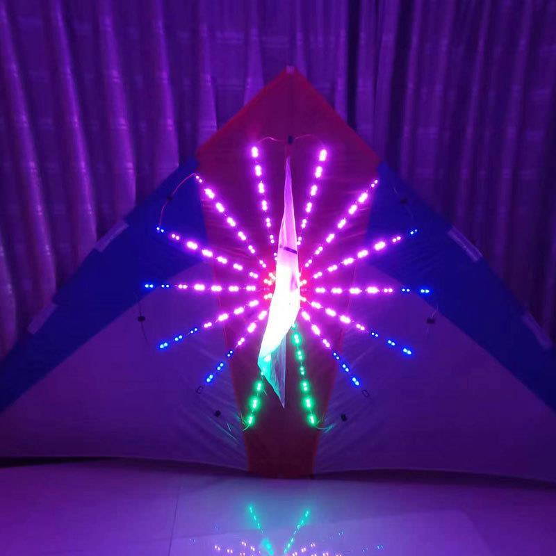 新款伞布碳杆夜光风筝百变夜光风筝