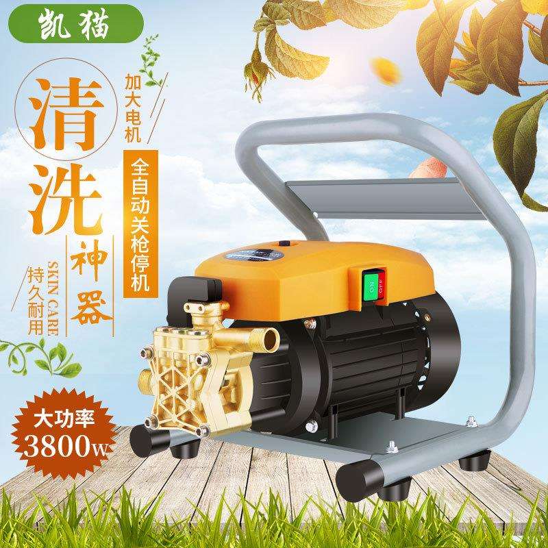 凯猫牌家用洗车机家用高压清洗机大水量自吸洗车器便携式刷车水泵