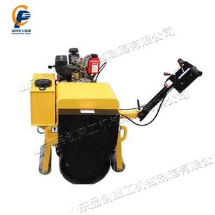 手扶式双钢轮压路机路面坑洼填埋压平机小型停车场体育场压实机