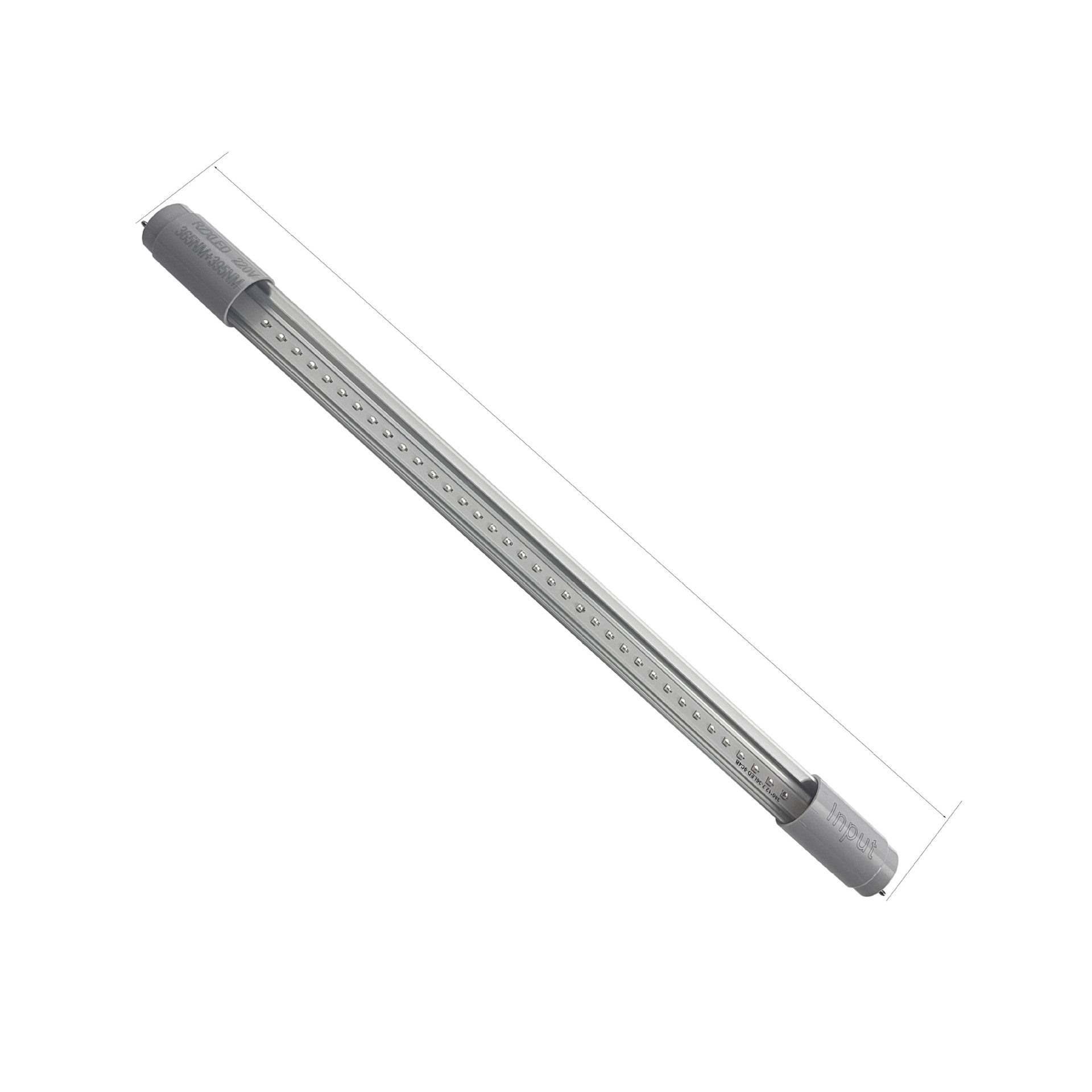 T8 G13 220V 435MM UV 365nm+395nm LED 灯管