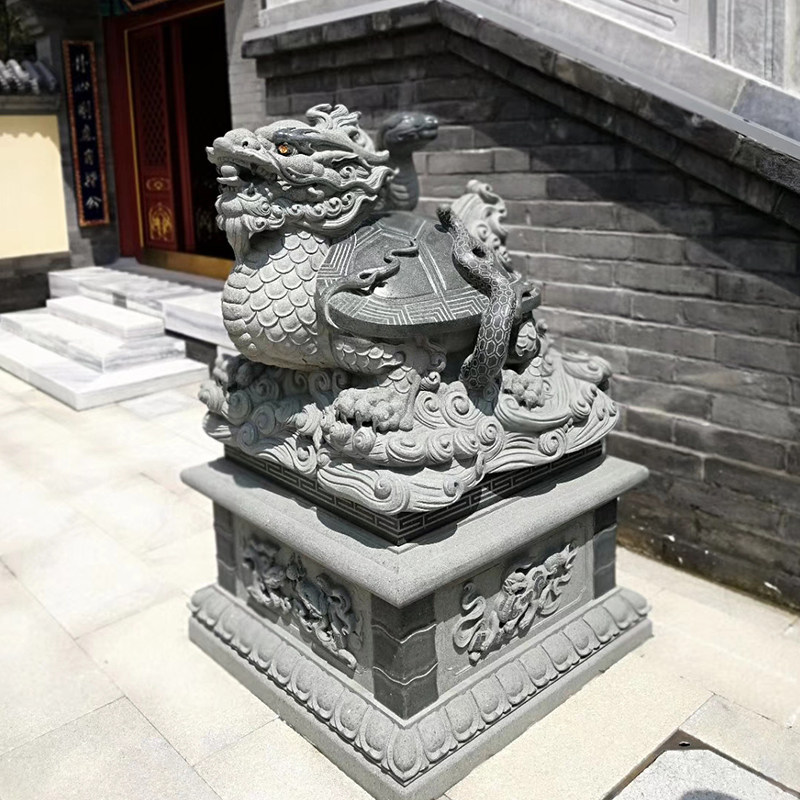 大理石四神兽瑞兽门口石雕摆件