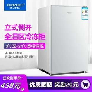 小冰柜家用小型冷冻柜立式侧开门全冷冻母乳冰箱冷冻柜车载冰箱