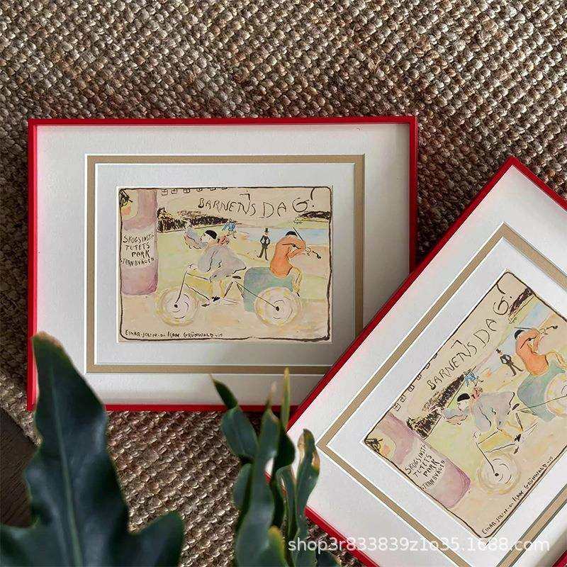 法式中古餐厅餐桌装饰画摆件厨房餐边柜上方挂画遮丑斗柜摆画饭厅