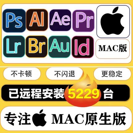 Mac苹果版PSai2023中文Photoshop/Win/M1M2远程装adobe全家桶插件
