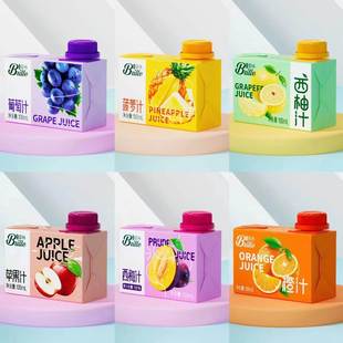 碧林小果汁mini100ml24盒浓缩果汁混装航空同款橙汁苹果网红饮料