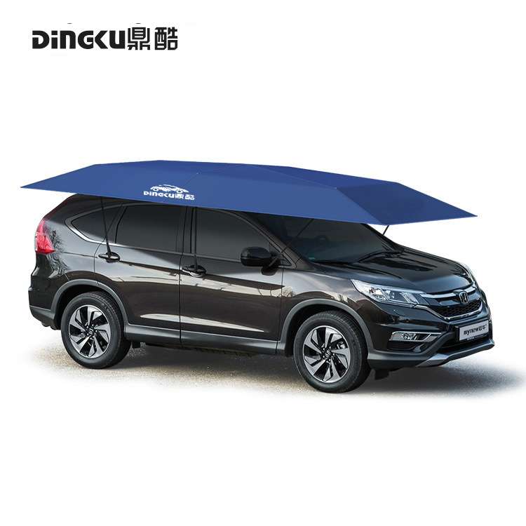 直销鼎酷全自动移动车篷汽车智能遮阳伞夏季隔热防嗮车棚车罩