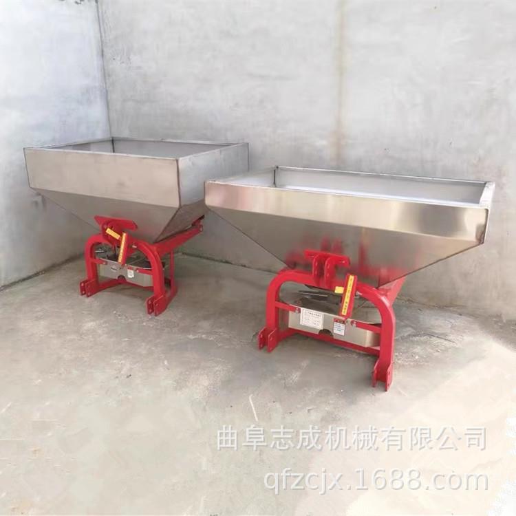 四轮车轴传动不锈钢撒肥机农用颗粒化肥抛洒机后挂农田施肥器