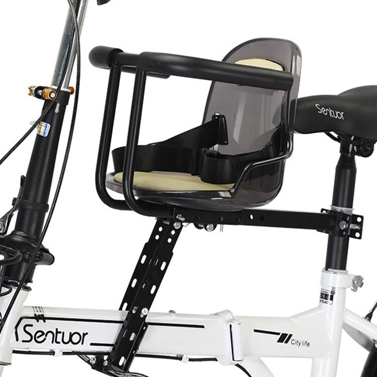 德国UP自行车儿童座椅前置款山地公路代驾折叠车弯梁宝宝安全坐椅