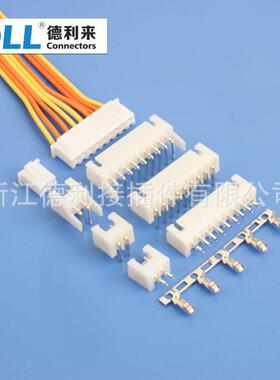 XH接插件2.54mm条形连接器端子针座+焦壳+端子