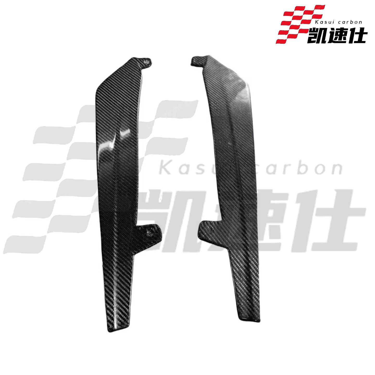 适用宝马5系G30G38碳纤维后包角侧外观装饰配件包角扰流后保险杠