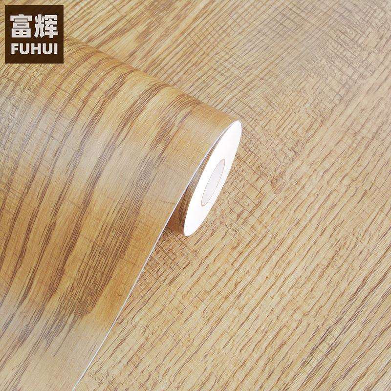 pvc木纹贴纸自粘墙纸家具翻新贴纸防水衣柜橱柜波音软片50米