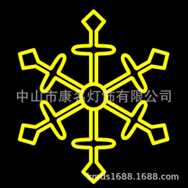 led雪花灯铁艺灯带编制220V户外防水彩灯挂件水管灯造型