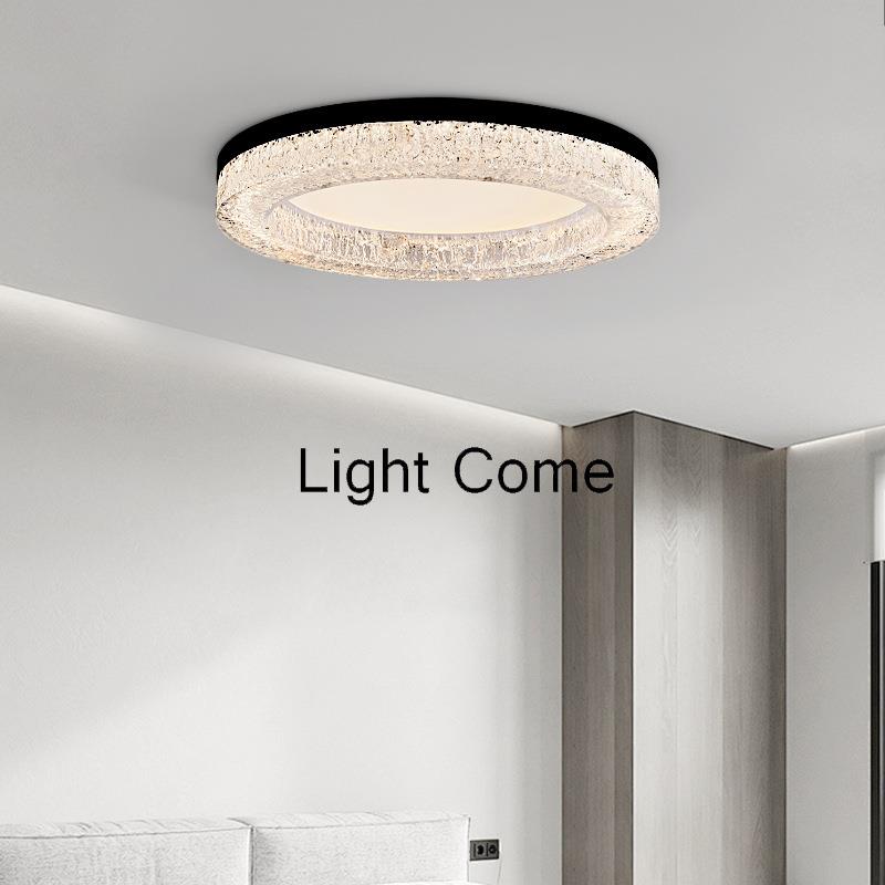 意式极简树脂全铜客厅吸顶灯圆形现代简约设计师新款主卧室房间灯