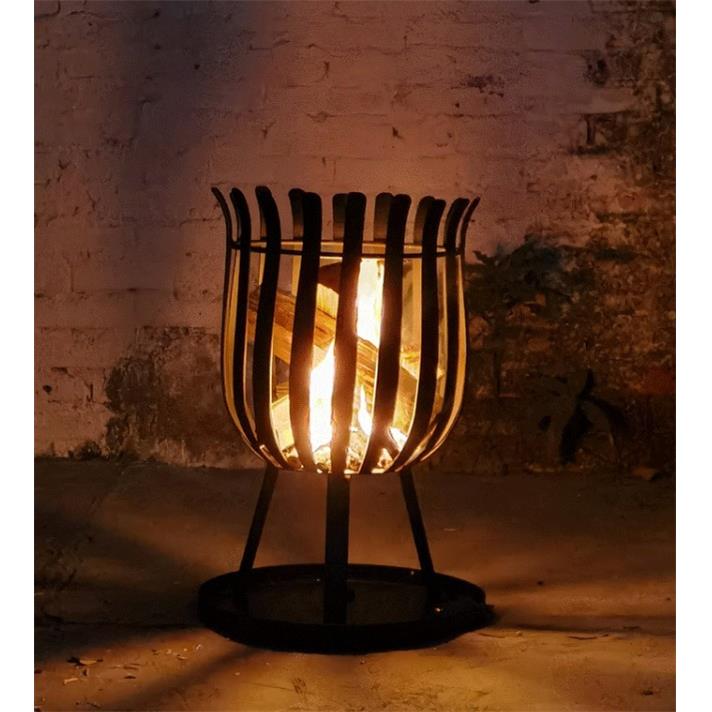 户外篝火晚会篝火炉烽火桶休闲烧烤炉野营架子庭院木炭野炊烤火炉