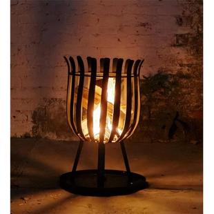 户外篝火晚会篝火炉烽火桶休闲烧烤炉野营架子庭院木炭野炊烤火炉