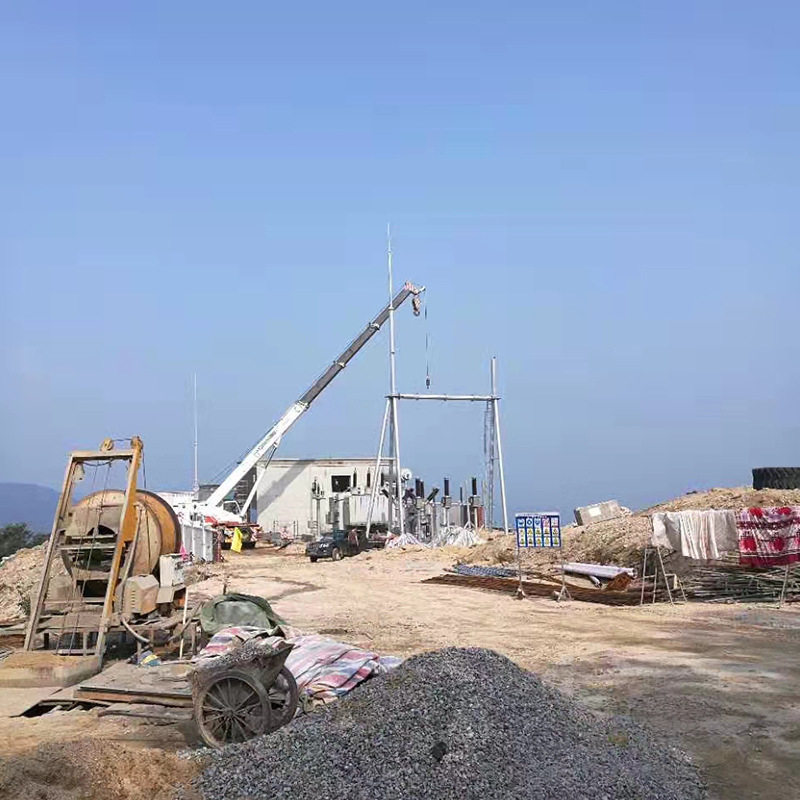 光伏支架发电厂进线架构电网电力架构结构稳定防腐性强