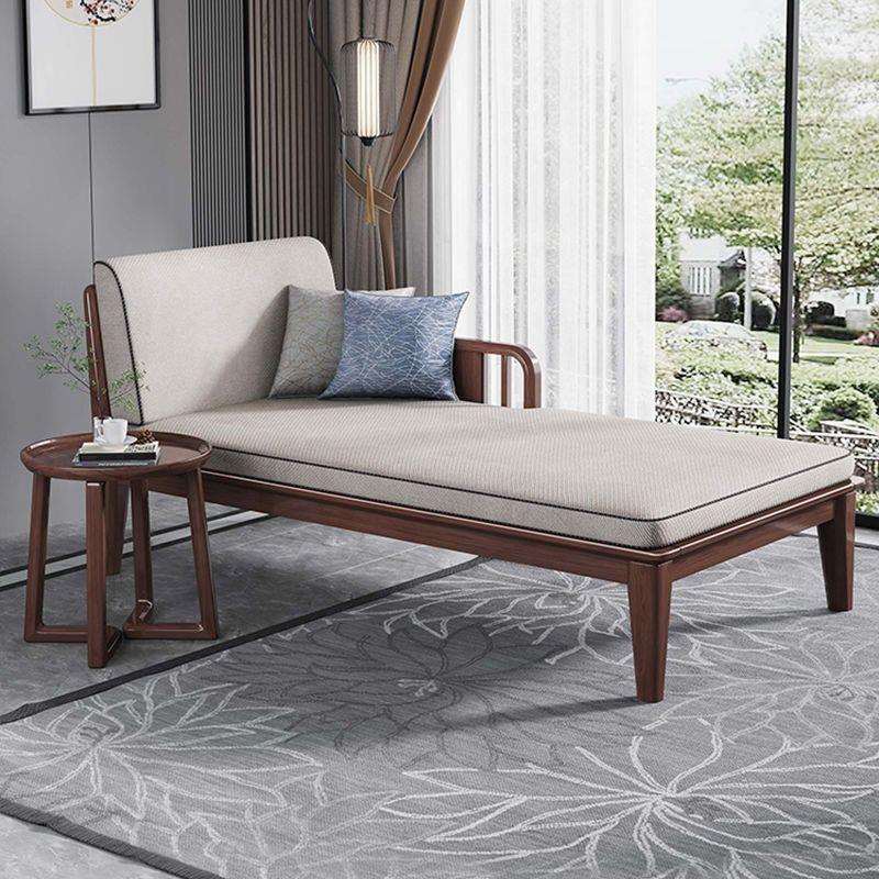 家用新中式实木沙发躺椅贵妃椅胡桃木客厅卧室太妃椅贵妃床贵妃塌