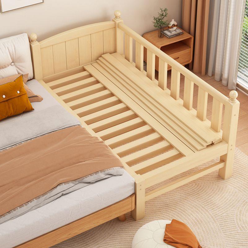 实木儿童拼接床可调节加宽床卧室拼接大床带护栏新生婴儿床铺钉制