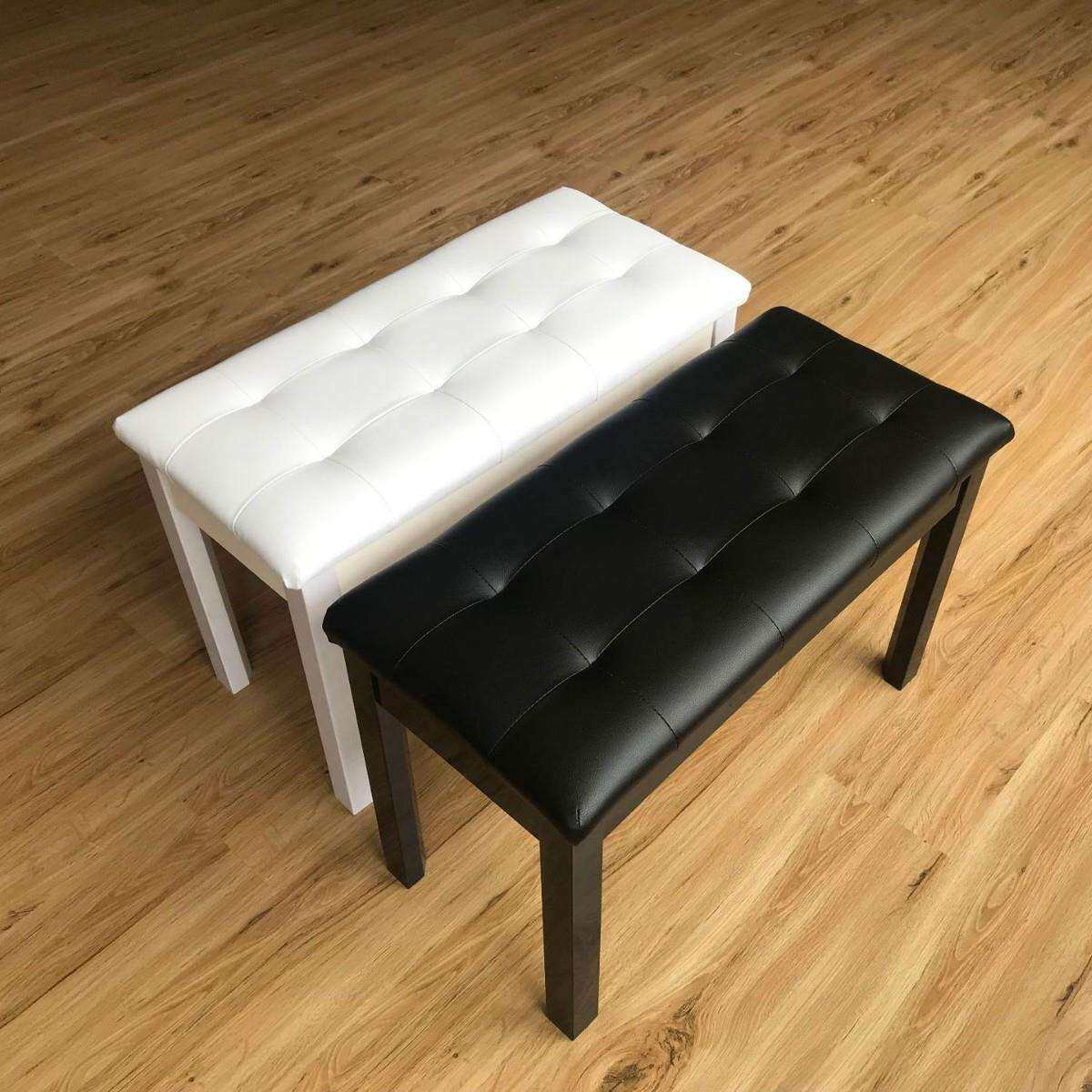 琴凳钢琴凳书箱单人双人椅子电钢琴黑色白色翻盖可储物