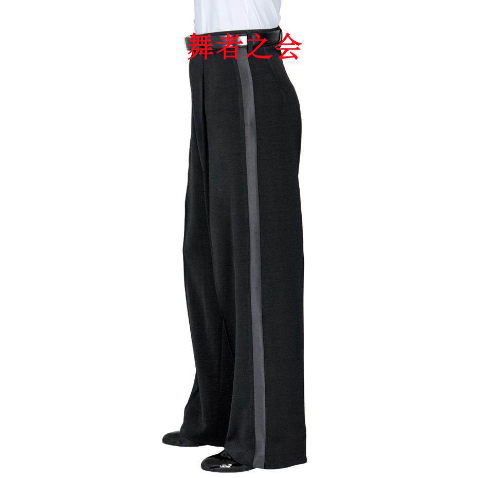 国标拉丁舞男士舞蹈裤成人舞裤摩登练习裤表演比赛拉丁裤男式服装
