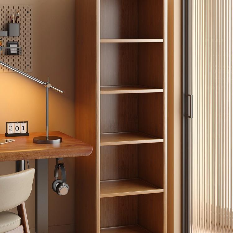 书架置物架落地书柜简易客厅一体靠墙小边柜储物窄柜转角收纳柜子