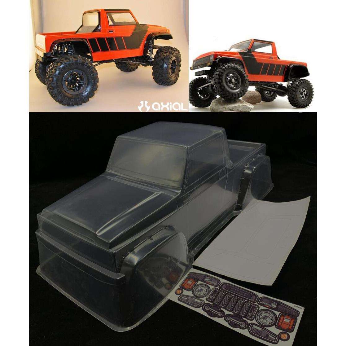 1/10攀爬车壳SCX10MSTCrawlerRC4WDTF2D90皮卡车壳轴距300mm